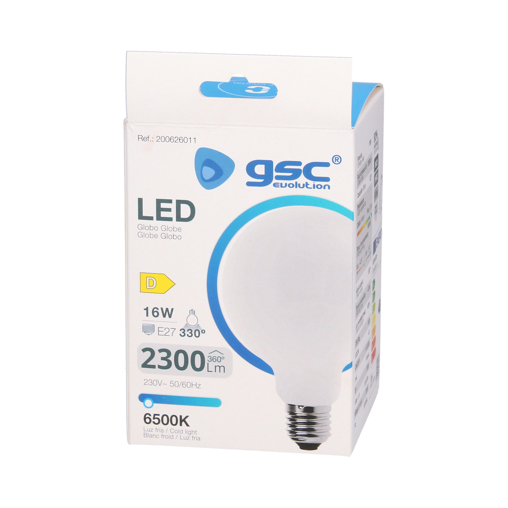 Lámpara LED globo Serie Cristal 16W E27 3000K 