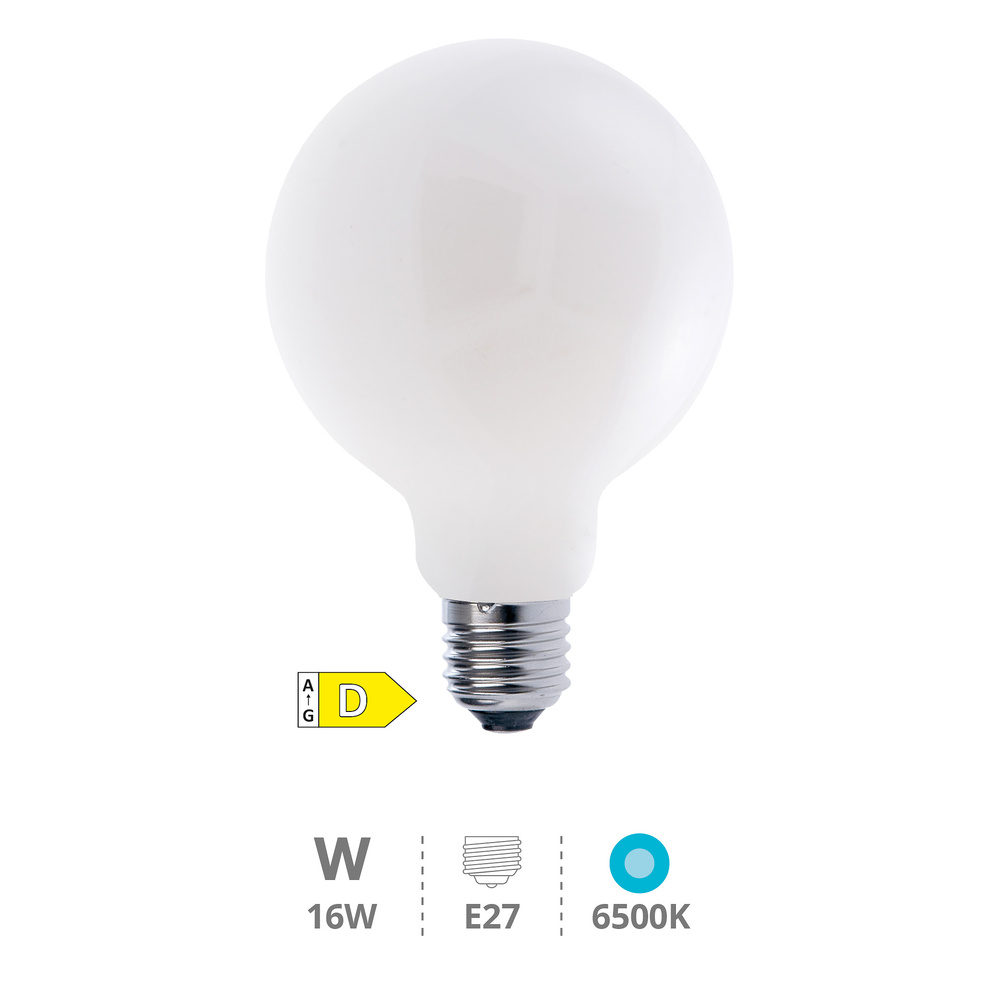 Lámpara LED globo Serie Cristal 16W E27 6500K 