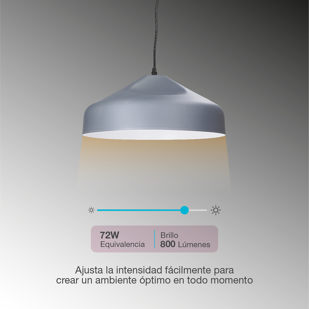 Lámpara LED globo Serie Cristal 16W E27 6500K 