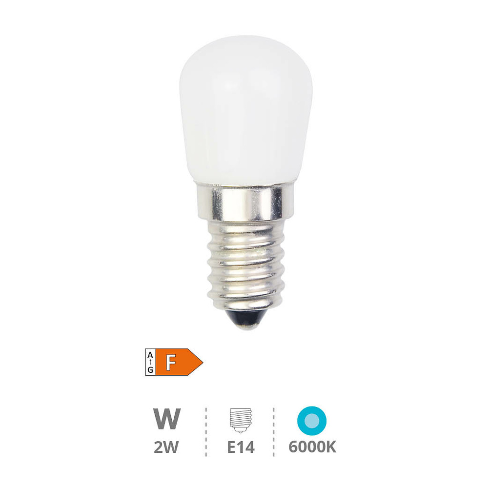 Lámpara LED pebetera 2W E14 6000K 