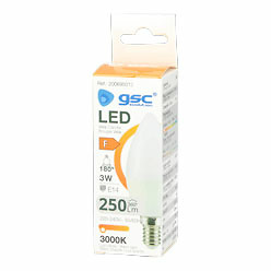 Lámpara LED vela 7,5W E14 6000K 