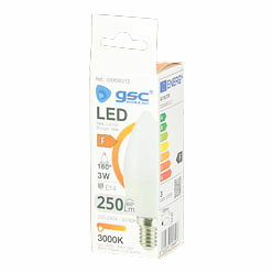 Lámpara LED vela 7,5W E14 6000K 