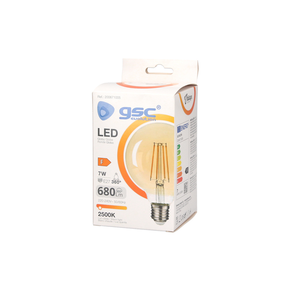 Lámpara LED vela Vintage 4W E14 2500K 