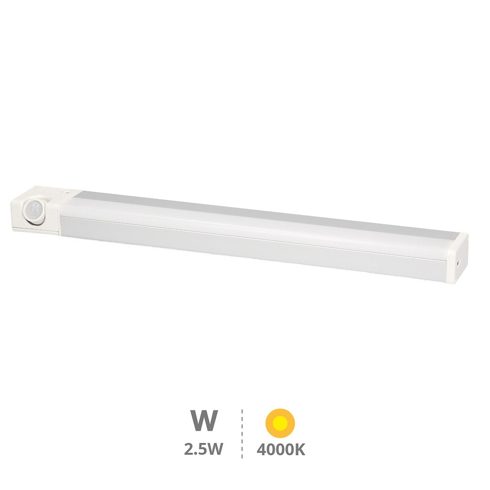 Luz de armario LED con sensor crepuscular y movimiento 2,5W 4000K Luz de armario LED con sensor crepuscular y movimiento 2,5W 4000K GSC