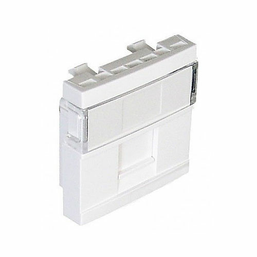 Módulo Rj45 2 módulos Efapel Módulo para Conector RJ45 - 2 Módulos Apto para Conectores de tipo Keystone