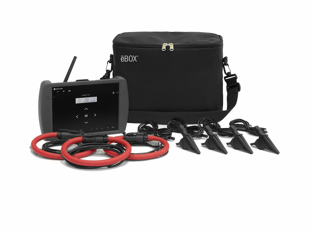 MYeBOX-150+3 FLEX-R45, Analizador de redes portátil trifásico con registro de eventos de calidad y transitorios MYeBOX-150+3 FLEX-R45, Analizador de redes portátil trifásico con registro de eventos de calidad y transitorios. Tienda Online de Analizadores de Redes Portátiles. Especialistas en Material Eléctrico Profesional.