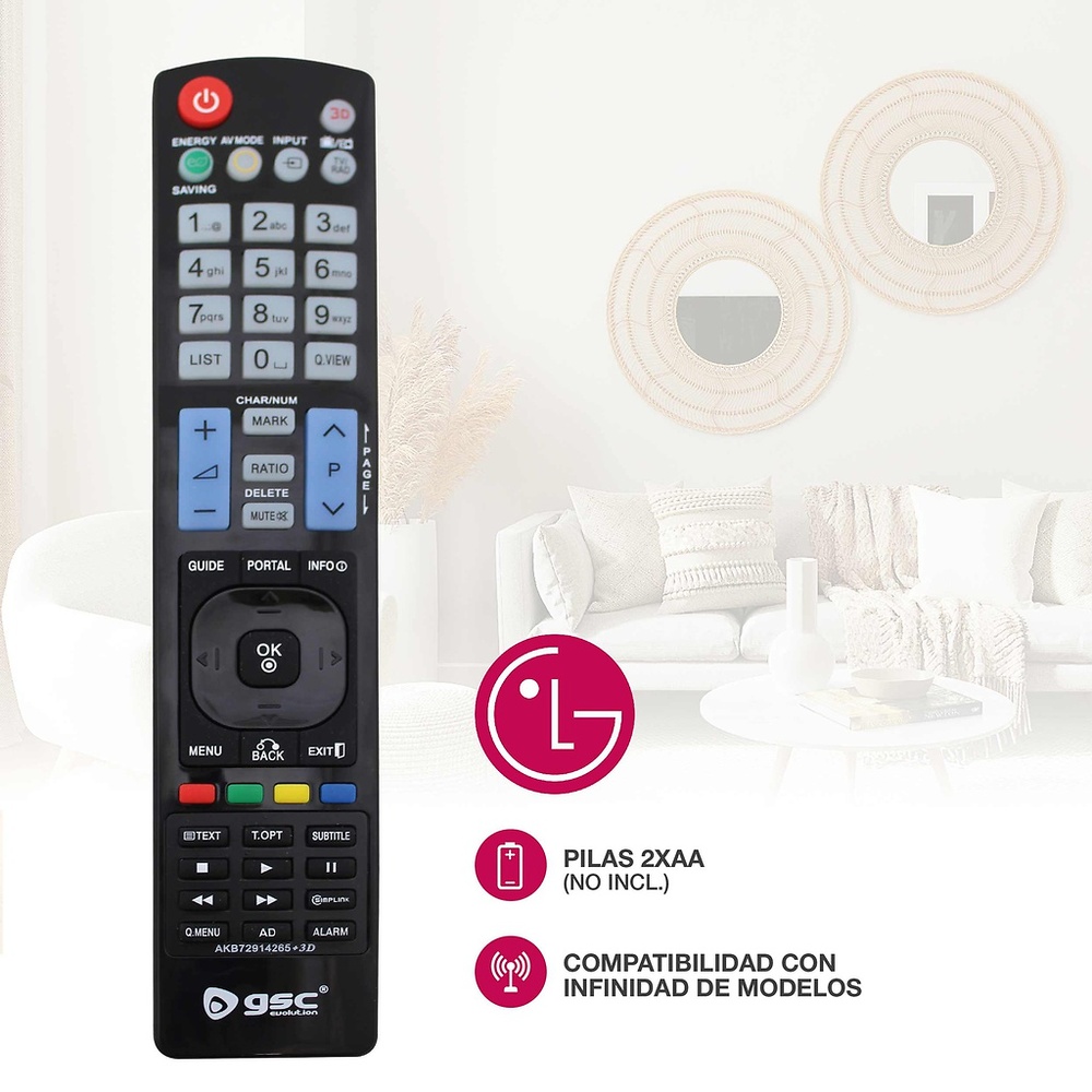 Mando universal para TV LG Mando universal para TV LG GSC