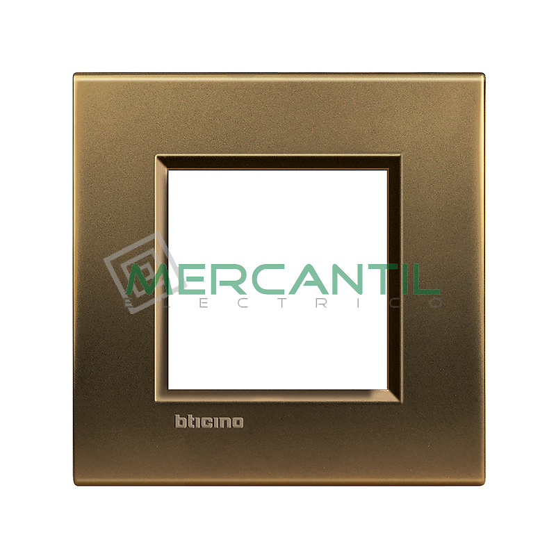 Marco Living Light BTICINO Bronce Marco Cuadrado Living Light de BTICINO Color Bronce