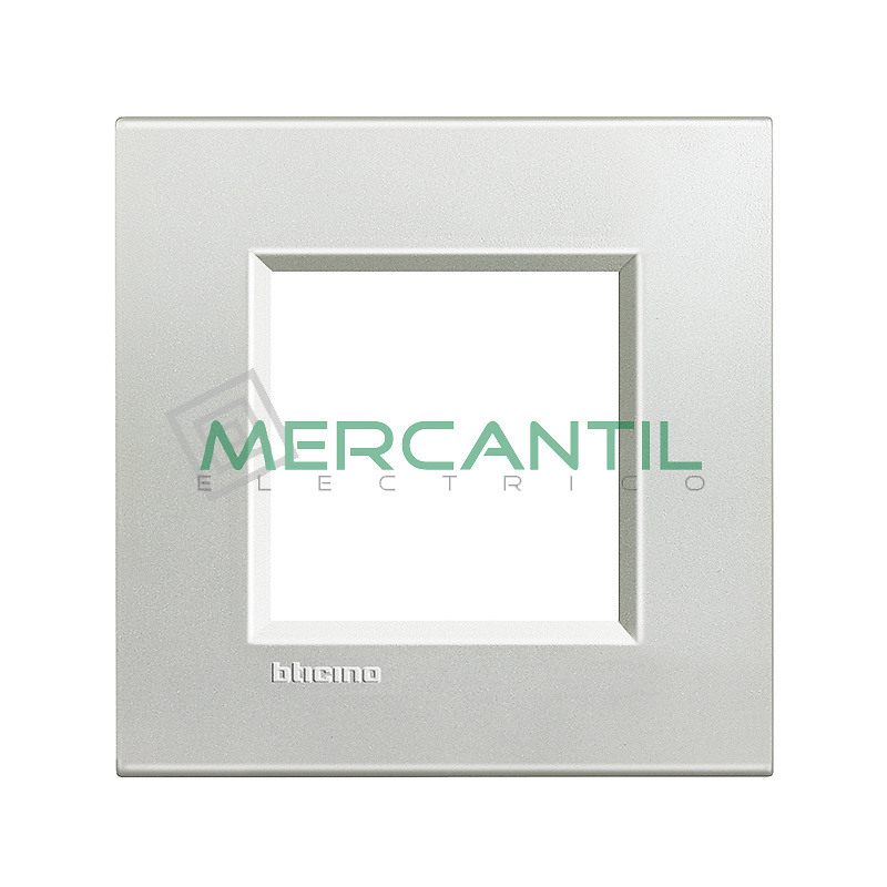 Embellecedor Cuadrado Living Light BTICINO Plata Marco Cuadrado Living Light BTICINO Color Plata