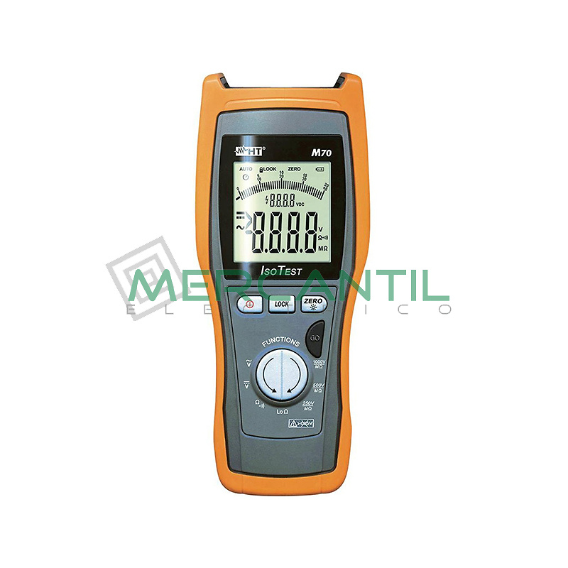 Medidor de Aislamiento y Continuidad de los Conductores de Proteccion Equipotencial M70 HT INSTRUMENTS 