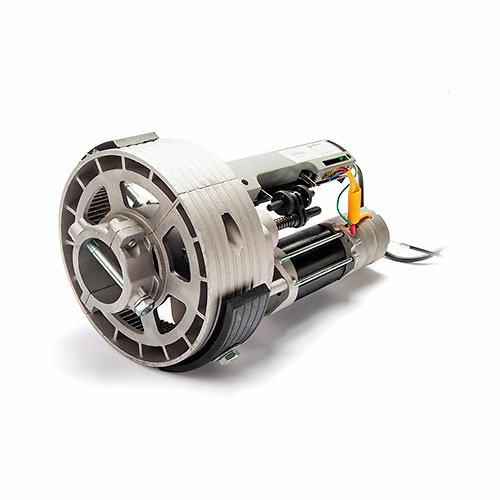 Motor electromecánico coaxial bimotor eje de 76 de 360Kg con freno Delfos Erreka 