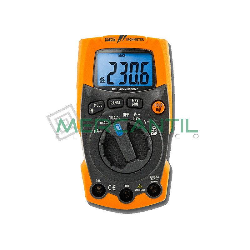 Multimetro TRMS CAT III Ultrarresistente con Linterna LED Integrada IRONMETER HT INSTRUMENTS 