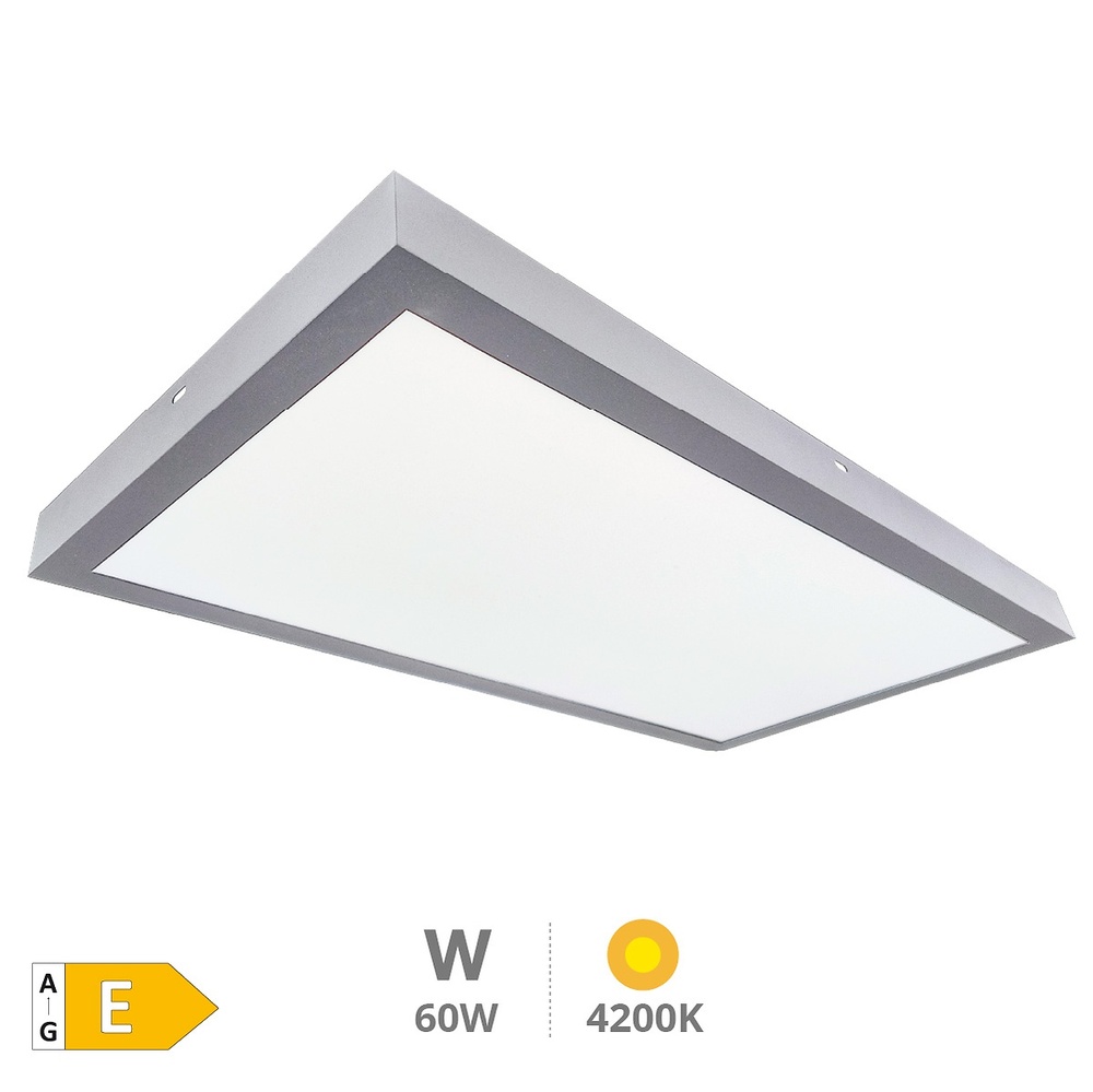 panel-superficie-led-rectangular-kisongo-120-60cm-60w-4200k-niquel-203405041 panel-superficie-led-rectangular-kisongo-120-60cm-60w-4200k-niquel-203405041