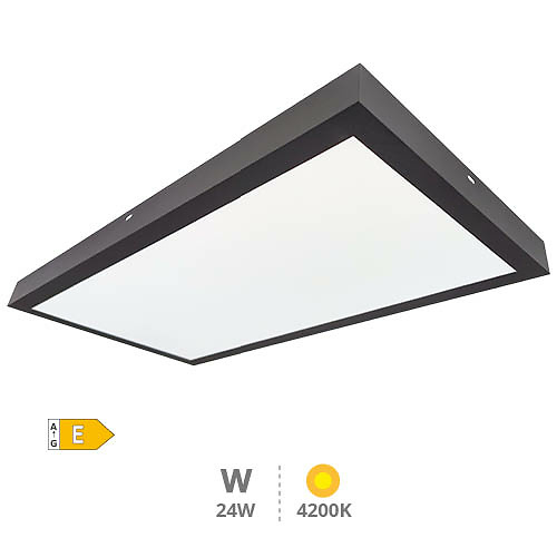 panel-superficie-led-rectangular-kisongo-24w-4200k-negro-203405027 panel-superficie-led-rectangular-kisongo-24w-4200k-negro-203405027