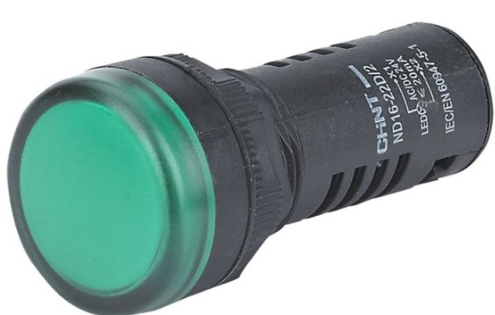 Piloto compacto plástico(led)verde 230Vca 