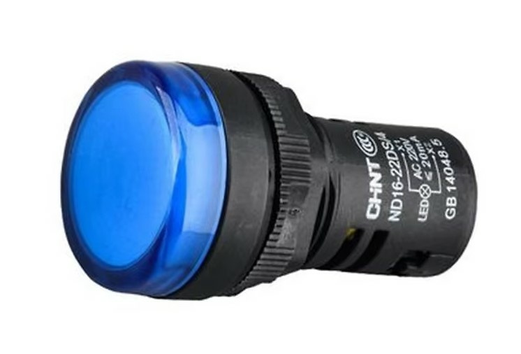 Piloto compacto plástico (led) azul 24Vca/Vcc 