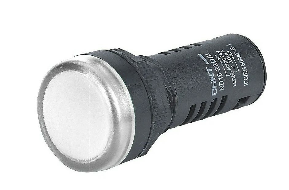 Piloto compacto plástico (led) blanco 24Vca/Vcc 