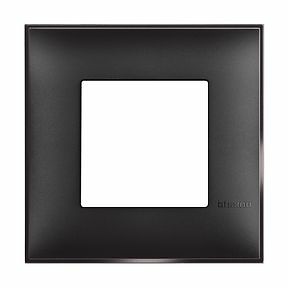 Placa embellecedora Classia de color Dark - 2 módulos 