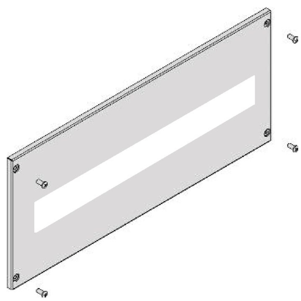 Placa modular Din 350x200mm 10 módulos 