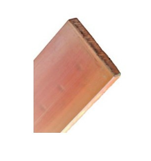 Pletina de cobre lisa, 100x10mm, L=1750mm 