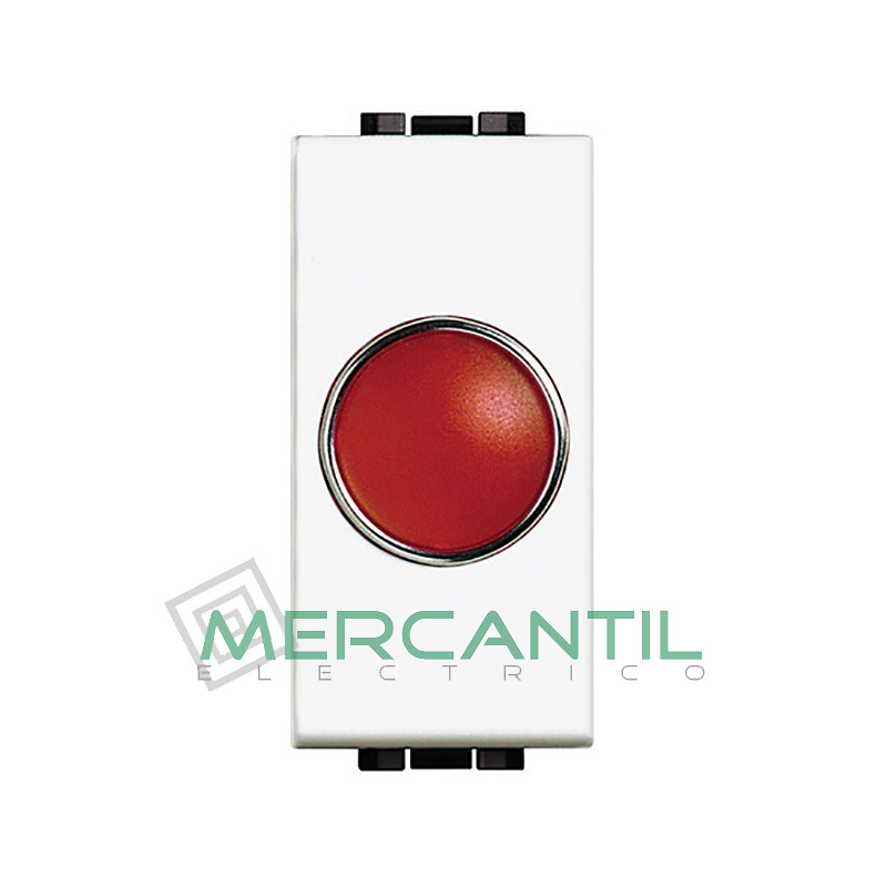 Bticino Portalamparas Living Light Rojo n4371r Bticino Portalamparas con Difusor Living Light Rojo