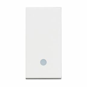 Pulsador iluminable Classia - 10A -250 Vca - Blanco - 1 módulo 