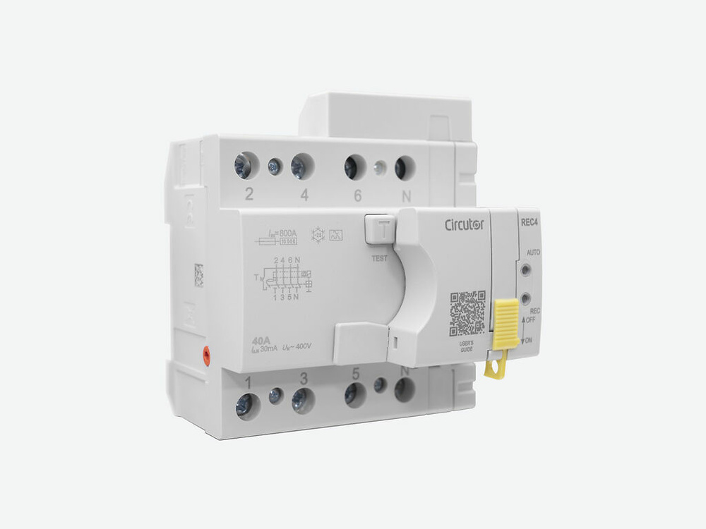 REC4-4P-40-300, Interruptor diferencial autorrearmable tipo A - Mercantil Eléctrico REC4-4P-40-300, Interruptor diferencial autorrearmable tipo A - Mercantil Eléctrico