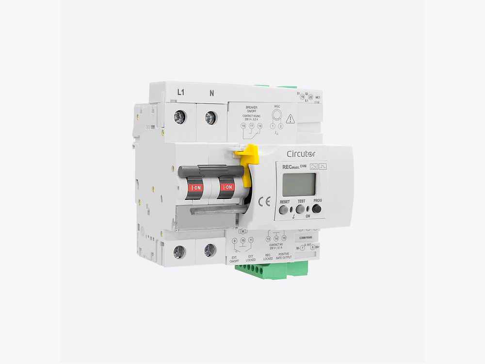 RECmax-CVM 2P C2-10, Relé diferencial reconectador con magnetotérmico, 2 polos curva C y analizador de redes con transformadores incluidos - Mercantil Eléctrico RECmax-CVM 2P C2-10, Relé diferencial reconectador con magnetotérmico, 2 polos curva C y analizador de redes con transformadores incluidos - Mercantil Eléctrico