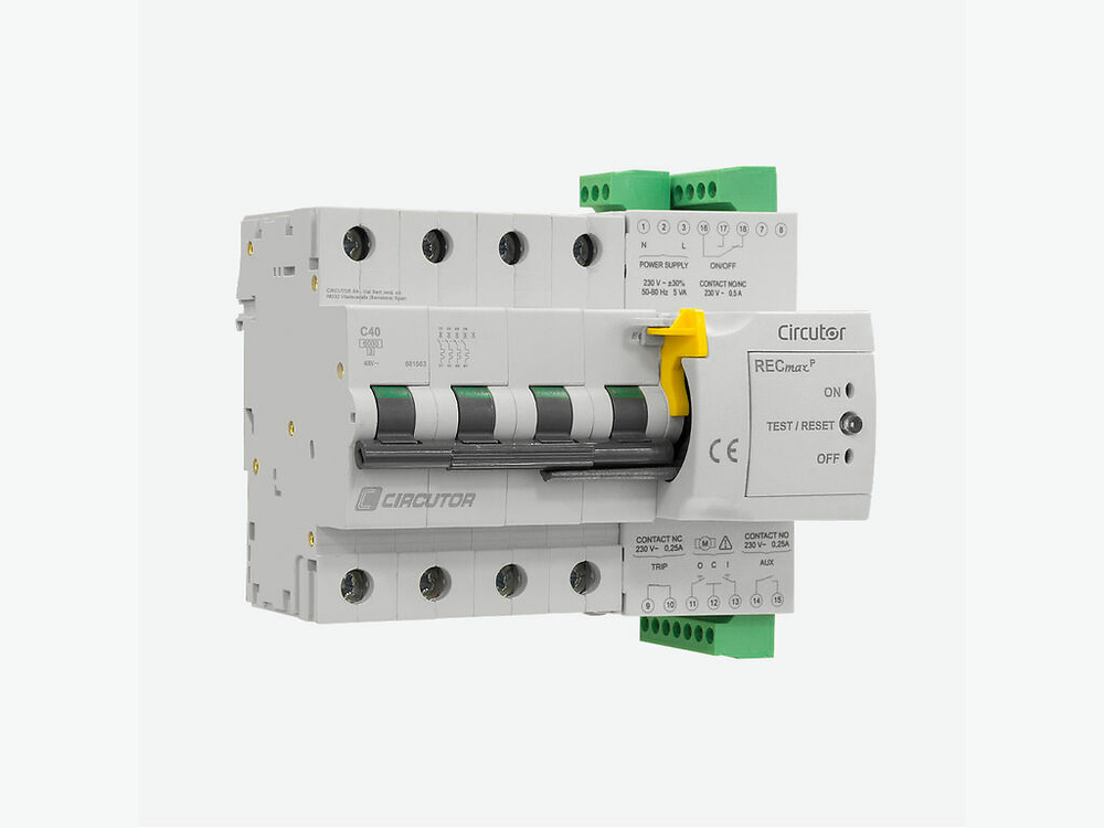 RECmax P-C4-16, Interruptor automático motorizado autorrearmable, 4 polos curva C - Mercantil Eléctrico RECmax P-C4-16, Interruptor automático motorizado autorrearmable, 4 polos curva C - Mercantil Eléctrico