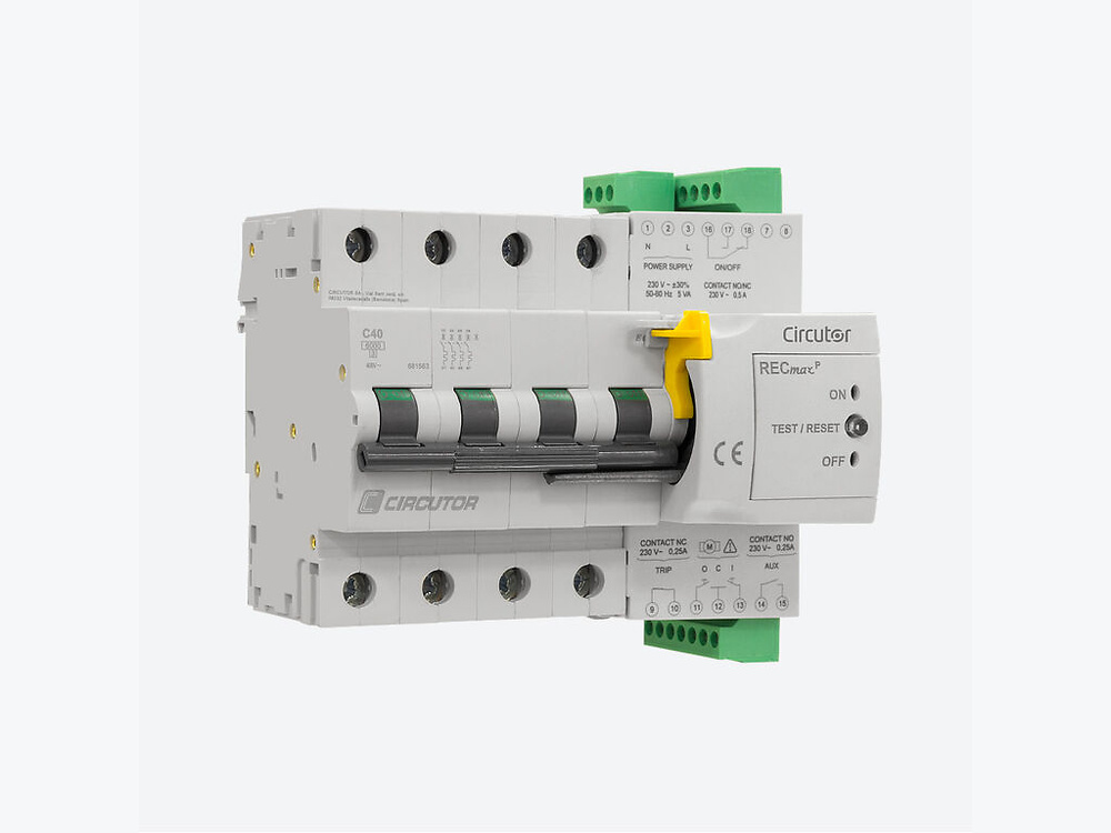 RECmax P-C4-25, Interruptor automático motorizado autorrearmable, 4 polos curva C - Mercantil Eléctrico RECmax P-C4-25, Interruptor automático motorizado autorrearmable, 4 polos curva C - Mercantil Eléctrico