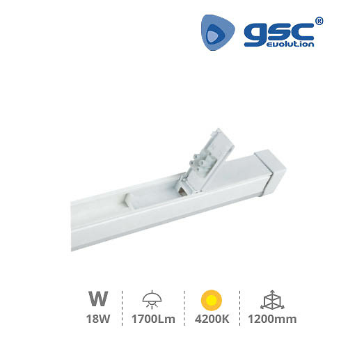 Regleta LED electrónica T8 Kolari 18W 4200K Regleta LED electrónica T8 Kolari 18W 4200K GSC