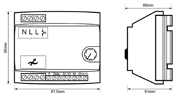 dimensiones regulador modular led alta potencia RE-EL5-LE1 Regulador Modular de Alta Potencia LED