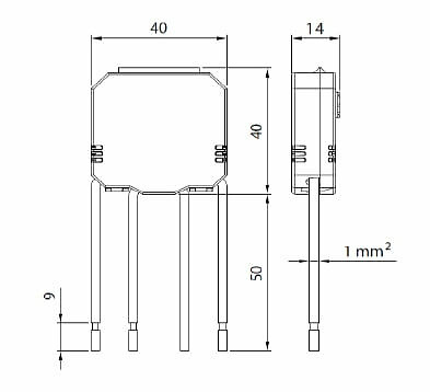 dimensiones CONTROL LED ORBIS OB200010 Regulador Oculto CONTROL LED ORBIS OB200010-1