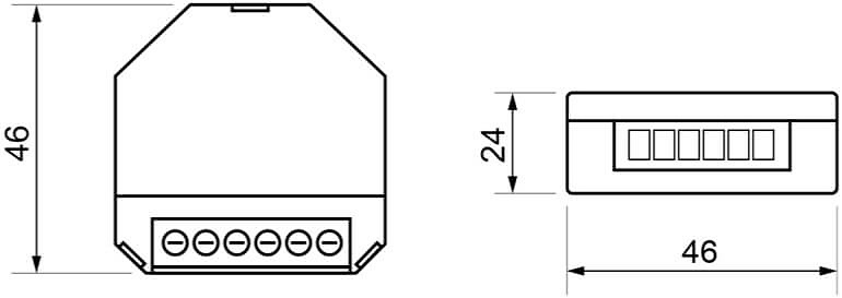 dimensiones regulador lampara led RE-PLA-LE1 Regulador para Lamparas LED