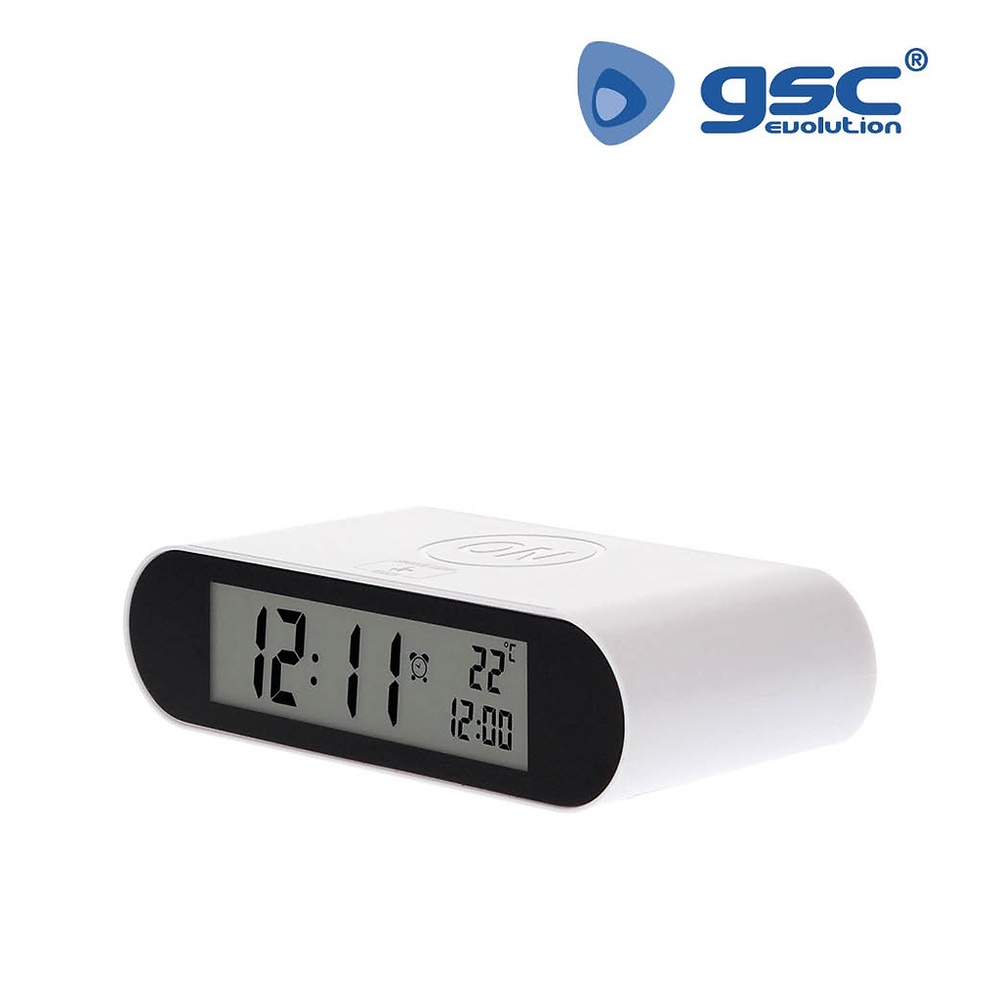 Reloj despertador digital Blanco Reloj despertador digital Blanco GSC