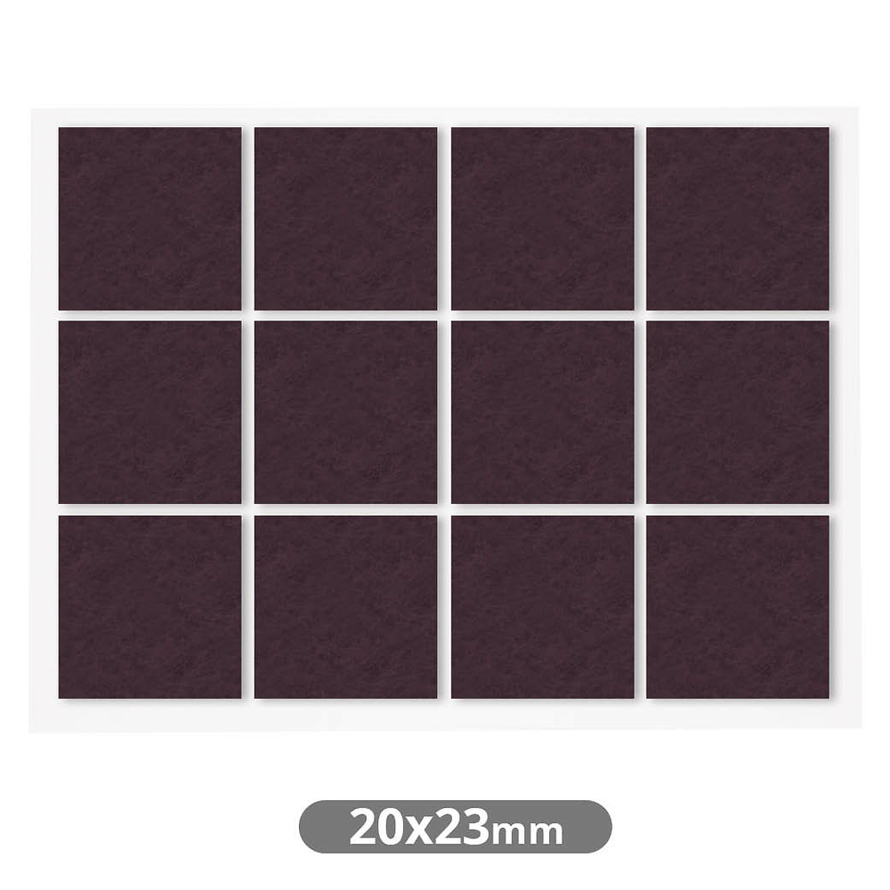 set-12-fieltros-adhesivos-cuadrados-20x23mm-marron-003802772 set-12-fieltros-adhesivos-cuadrados-20x23mm-marron-003802772