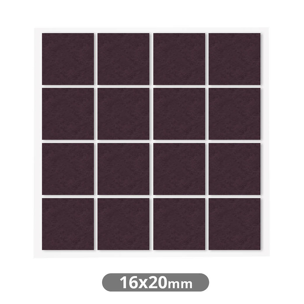 set-16-fieltros-adhesivos-cuadrados-16x20mm-marron-003802771 set-16-fieltros-adhesivos-cuadrados-16x20mm-marron-003802771