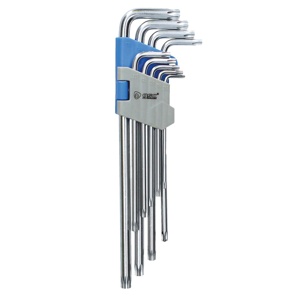 Set 9 llaves torx de T10 a T50 Set 9 llaves torx de T10 a T50