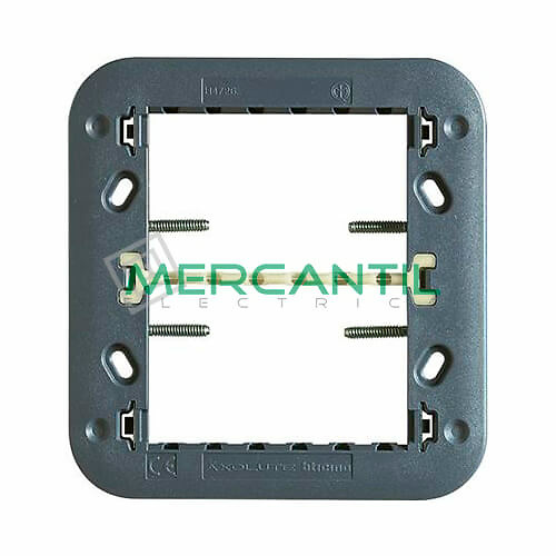 bticino mecanismos eléctricos soporte-axolute-H4726 Soporte Placas Rectilineas y Elipticas 3+3 BTICINO Fijacion por Tornillos