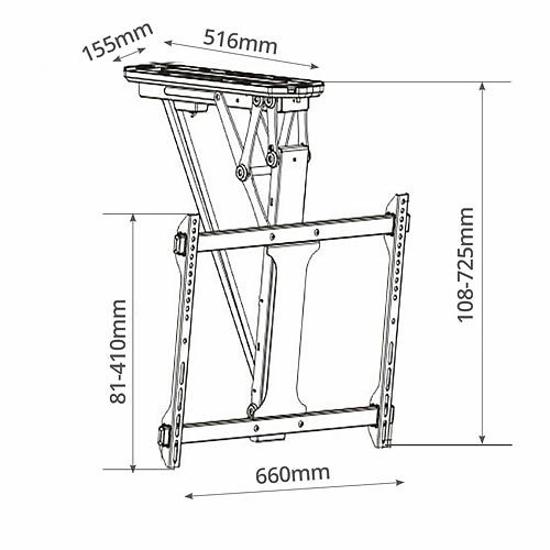 Soporte techo para TV motorizado 32