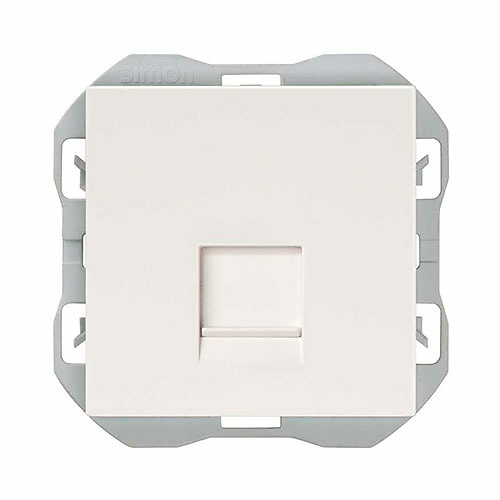 Tapa RJ45 con conector Simon 270 Blanco Tapa RJ45 con conector Simon 270 Color Blanco