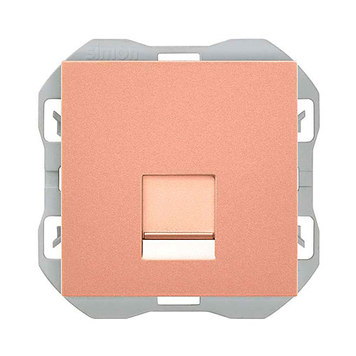 Tapa RJ45 con conector Simon 270 Bronce Tapa RJ45 con conector Simon 270 Color Bronce