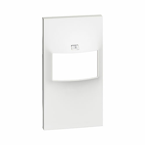 Bticino Tapa frontal para ecodetector 2 y 3 hilos 2 mód Living Now KW17 Bticino Tapa frontal para ecodetector 2 y 3 hilos 2 módulos color blanco Living Now