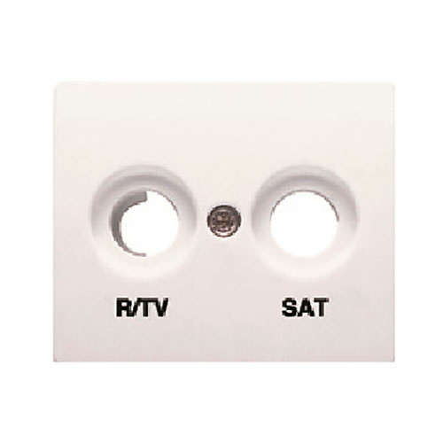 Tapa para toma de television R/TV-SAT Iris BJC - color blanco 