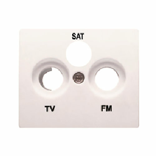 Tapa para toma de television R/TV-SAT Iris BJC - color blanco 