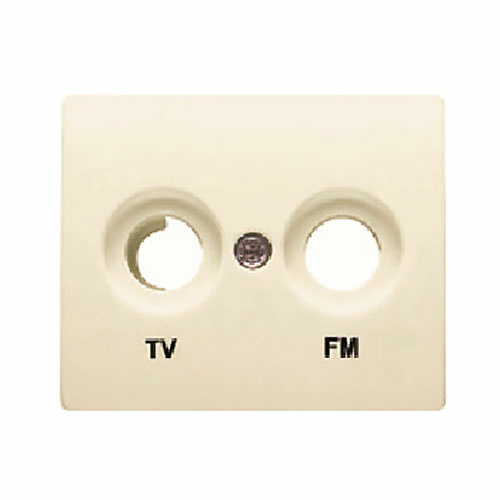 Tapa para toma de television TV-FM Iris BJC - color beige 