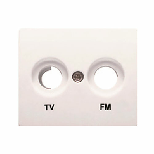 Tapa para toma de television TV-FM Iris BJC - color blanco 