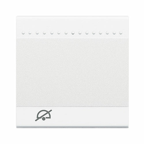 Bticino Interruptor Living Light Blanco N4915M2DD Bticino Living Light teclas 2módulos blanco símbolo no molestar 10ud