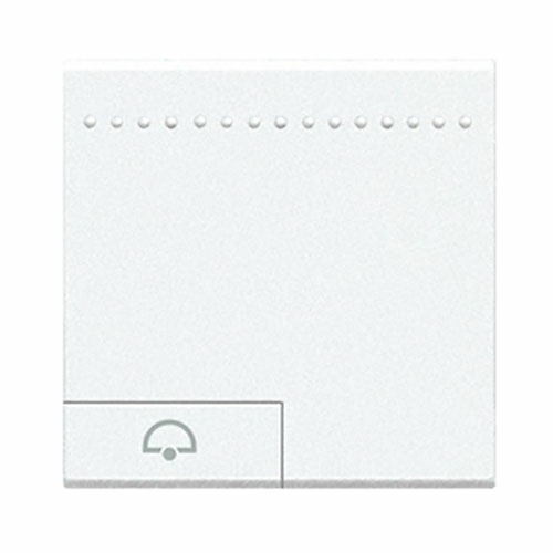 Interruptor Bticino Living Light N4915M2DN Bticino Living Light Interruptor 2 módulos blanco símbolo timbre 10ud