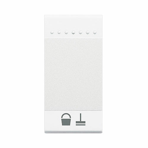 Interruptor Bticino blanco limpiar la habitación N4915MR Bticino Living Light Teclas basculantes iluminables 1 módulo 10 uds símbolo limpien la habitación blanco